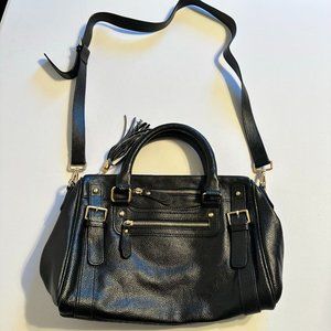 Erica Anenberg Venteux Leather Satchel Black Purse